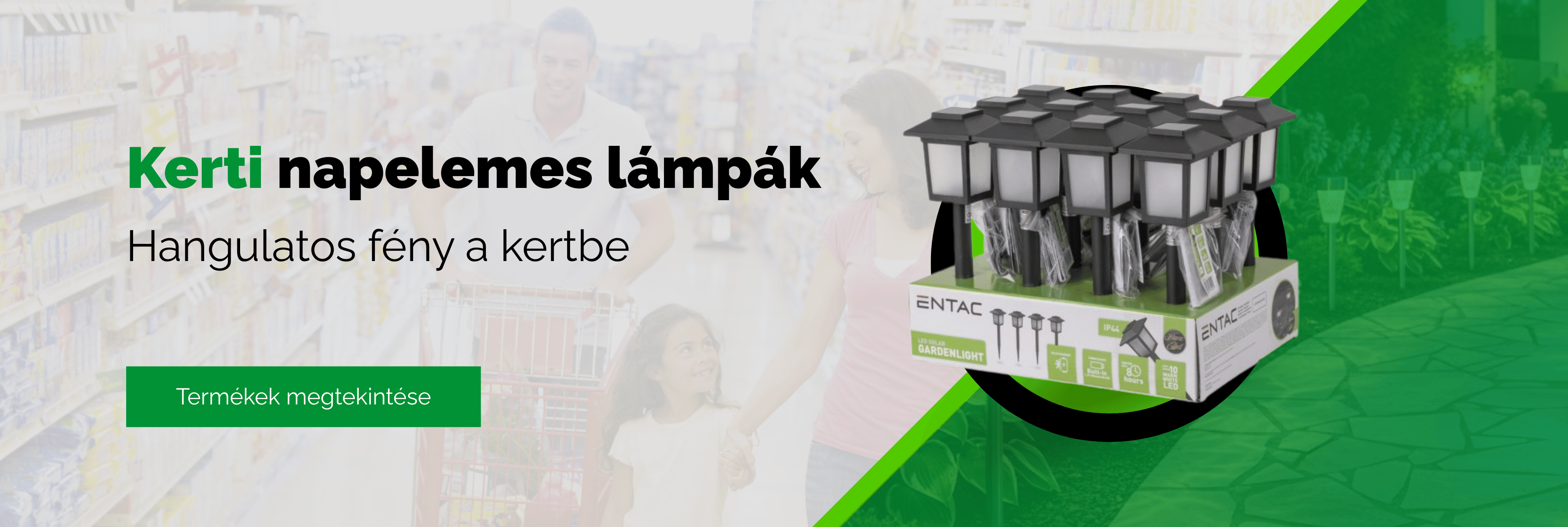 Napelemes kerti lámpák