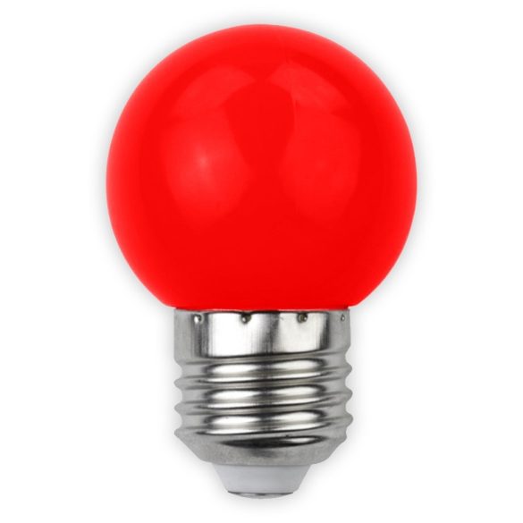Avide Dekor LED Izzó G45, 1W, E27 foglalat, 30 lm, piros