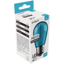   Avide Dekor LED Filament Izzó S44, 1W, E27 foglalat, 50 lm, Kék