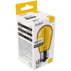   Avide Dekor LED Filament Izzó S44, 1W, E27 foglalat, 50 lm, Sárga