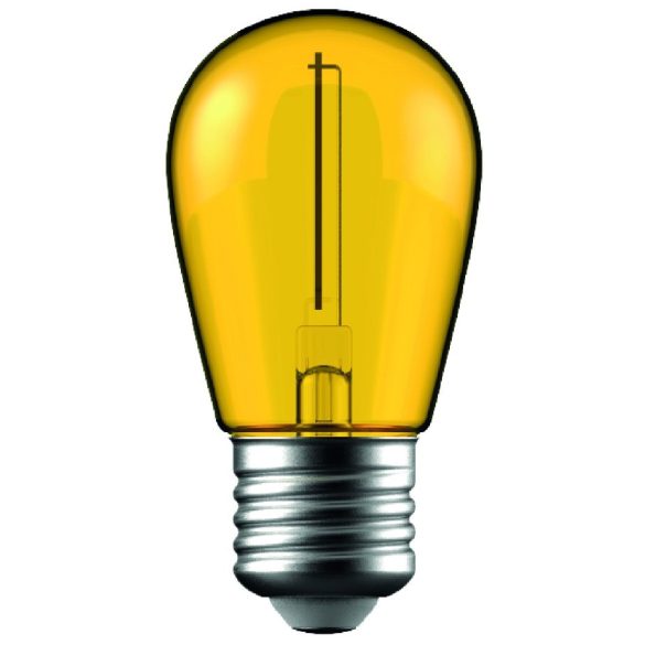 Avide Dekor LED Filament Izzó S44, 1W, E27 foglalat, 50 lm, Sárga