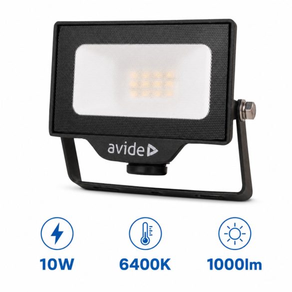 Avide Gyorscsatlakozós LED Reflektor 10W, 1000 lm, 6400K Hideg Fehér, IP44