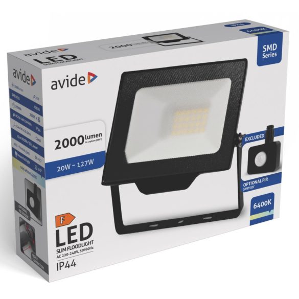 Avide Gyorscsatlakozós LED Reflektor 20W, 2000 lm, 6400K Hideg Fehér, IP44