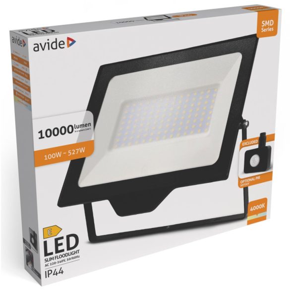 Avide LED Reflektor 100W, 10000 lm, 4000K Természetes Fehér, IP44