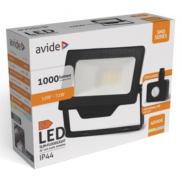 Avide Gyorscsatlakozós LED Reflektor 10W, 1000 lm, 4000K Természetes Fehér, IP44