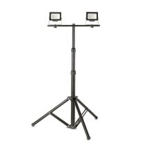   Avide Tripodos LED Munkalámpa 2 Fejjel, 2x20W, 4000 lm, 4000K Természetes Fehér, IP65