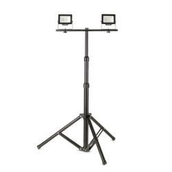   Avide Tripodos LED Munkalámpa 2 Fejjel, 2x20W, 4000 lm, 4000K Természetes Fehér, IP65