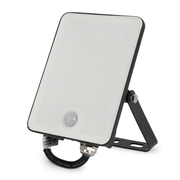 Avide Mozgásérzékelős Keret Nélküli LED Reflektor 30W, 2700 lm, 4000K Természetes Fehér, IP65