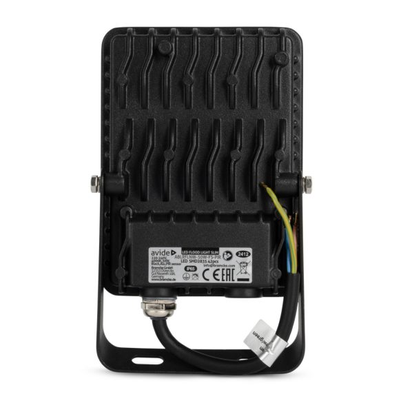 Avide Mozgásérzékelős Keret Nélküli LED Reflektor 30W, 2700 lm, 4000K Természetes Fehér, IP65