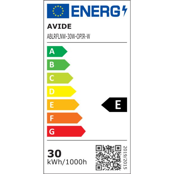 Avide LED Reflektor 30W, 3000 lm, 4000K Természetes Fehér, Fehér Ház, IP44