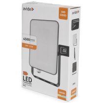   Avide Keret Nélküli LED Reflektor 50W, 4500 lm, 4000K Természetes Fehér, IP65