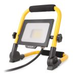   Avide Reflektoros LED Munkalámpa 30W, 3000 lm, 6400K Hideg Fehér, 1,5 m Állvánnyal, IP65