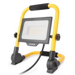   Avide Reflektoros LED Munkalámpa 50W, 5000 lm, 6400K Hideg Fehér, 1,5 m Állvánnyal, IP65
