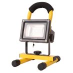  Avide Akkumulátoros LED Reflektor 10W, 800 lm, 6000K Hideg Fehér, IP65, USB kábellel
