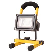   Avide Akkumulátoros LED Reflektor 10W, 800 lm, 6000K Hideg Fehér, IP65, USB kábellel