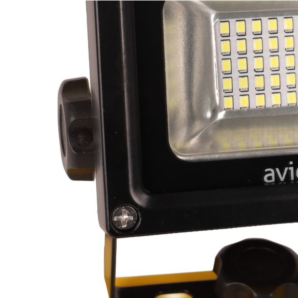 Avide Akkumulátoros LED Reflektor 10W, 800 lm, 6000K Hideg Fehér, IP65, USB kábellel