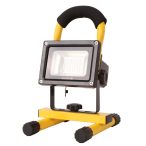   Avide Akkumulátoros LED Reflektor 10W, 800 lm, 4000K Természetes Fehér, IP65, USB kábellel