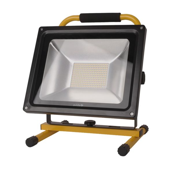 Avide Akkumulátoros LED Reflektor 50W, 3500 lm, 4000K Természetes Fehér, IP65, USB kábellel
