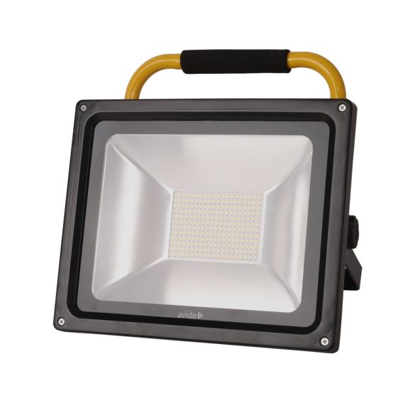 Avide Akkumulátoros LED Reflektor 50W, 3500 lm, 4000K Természetes Fehér, IP65, USB kábellel