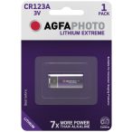 AgfaPhoto CR123A 3V-os  Lítium fotóelem 1 db-os