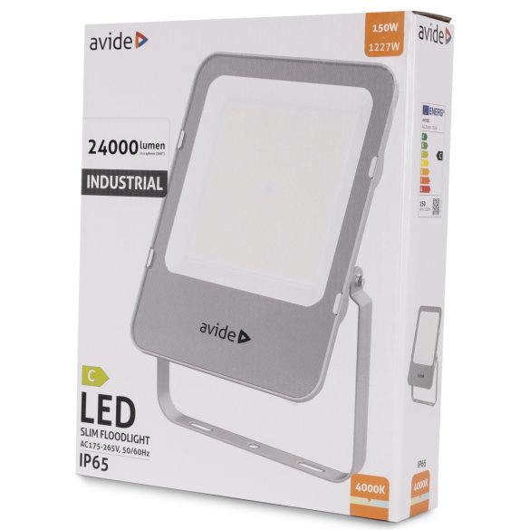 Avide Ipari LED Reflektor 150W, 24000 lm, 4000K Természetes Fehér, IP65