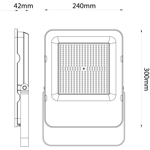 Avide Ipari LED Reflektor 150W, 24000 lm, 4000K Természetes Fehér, IP65