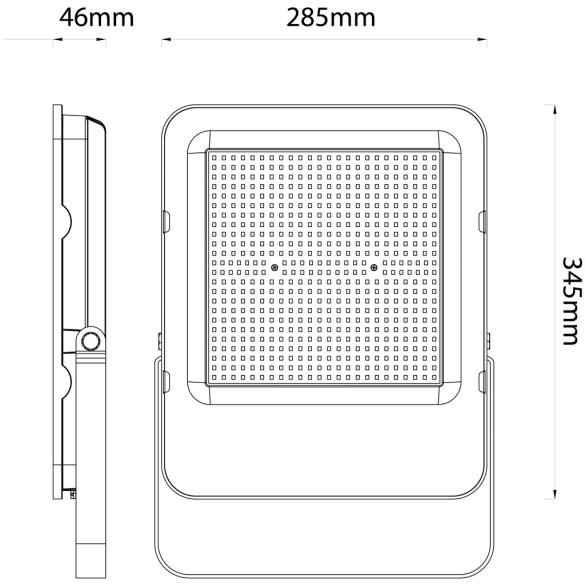 Avide Ipari LED Reflektor 200W, 32000 lm, 4000K Természetes Fehér, IP65