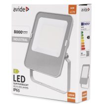   Avide Ipari LED Reflektor 50W, 8000 lm, 4000K Természetes Fehér, IP65