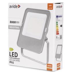   Avide Ipari LED Reflektor 50W, 8000 lm, 4000K Természetes Fehér, IP65