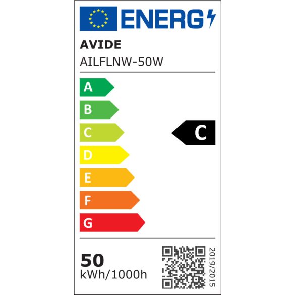 Avide Ipari LED Reflektor 50W, 8000 lm, 4000K Természetes Fehér, IP65