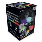   Avide Kültéri Fényfüzér 5m, színváltós RGB LED, sorolható, távirányítóval, IP44