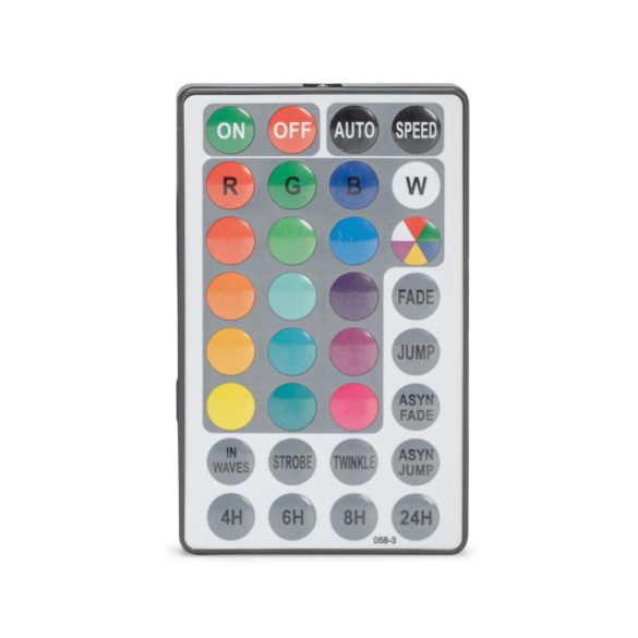 Avide Kültéri Fényfüzér 5m, színváltós RGB LED, sorolható, távirányítóval, IP44