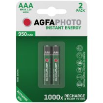 AgfaPhoto AAA mikró akkumulátor, 950mAh, Ni-MH, 2 db-os