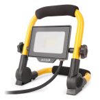   Avide Reflektoros LED Munkalámpa 20W, 2000 lm, 6400K Hideg Fehér, 1,5 m Állvánnyal, IP65