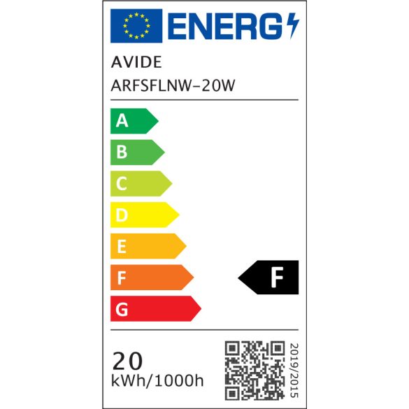 Avide Reflektoros LED Munkalámpa 20W, 2000 lm, 4000K Természetes Fehér, 1,5 m Állvánnyal, IP65