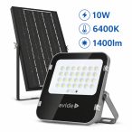   Avide Napelemes LED Reflektor 10W, 1400 lm, 6400K (hideg fehér), IP65
