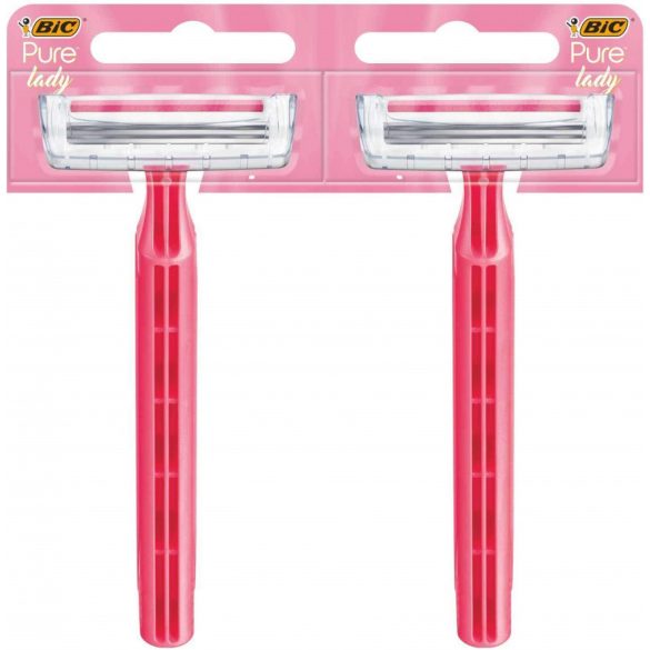 BIC Pure Lady Pink Női három pengés borotva leveles 24 db-os