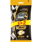 BIC 3 Action három pengés borotva 6 db-os