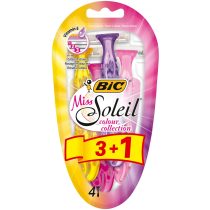   BIC Miss Soleil Color Collection Női három pengés borotva 4 db-os