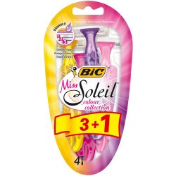   BIC Miss Soleil Color Collection Női három pengés borotva 4 db-os
