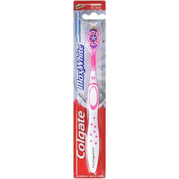 Colgate Max White közepes sörtéjű fogkefe