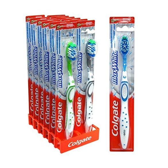 Colgate Max White közepes sörtéjű fogkefe