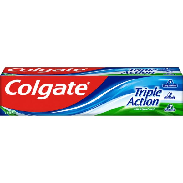 Colgate Triple Action with Original Mint fogkrém 75 ml