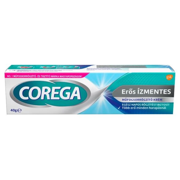 Corega Erős Ízmentes műfogsorrögzítő krém 40g