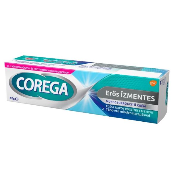 Corega Erős Ízmentes műfogsorrögzítő krém 40g