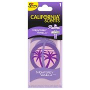   California Scents Palms, Monterey Vanilla lapka autóillatosító 7g