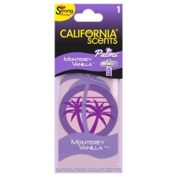   California Scents Palms, Monterey Vanilla lapka autóillatosító 7g