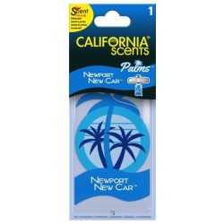   California Scents Palms, Newport New Car lapka autóillatosító 7g