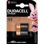 Duracell CR123 3V lithium fotóelem 2 db-os