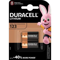 Duracell CR123 3V lithium fotóelem 2 db-os